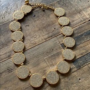 Kate Spade rhinestone disc necklace